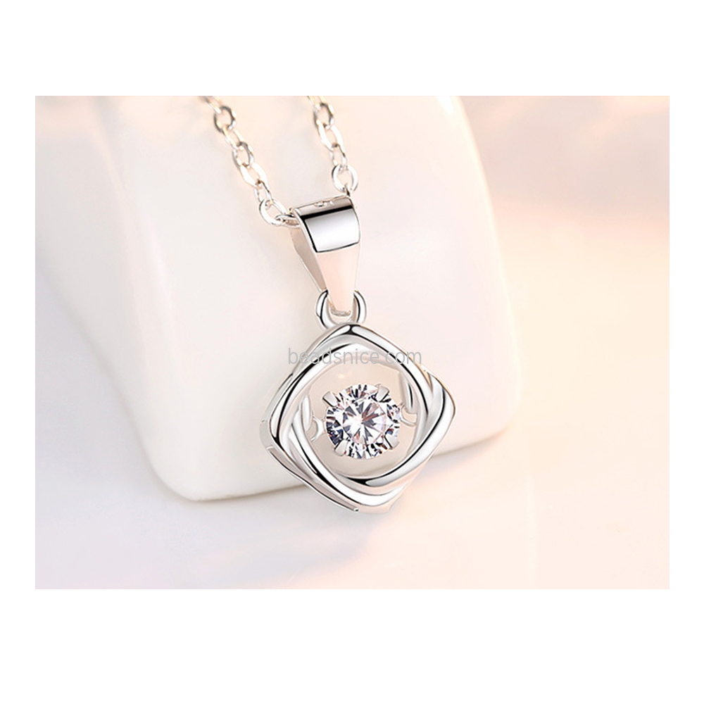 S925 Sterling Silver Smart Clover Women's Necklace