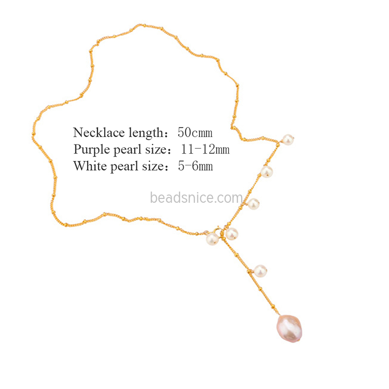 14k Gold filled Baroque Freshwater Pearl Necklace
