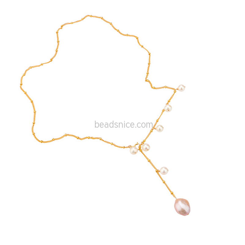 14k Gold filled Baroque Freshwater Pearl Necklace