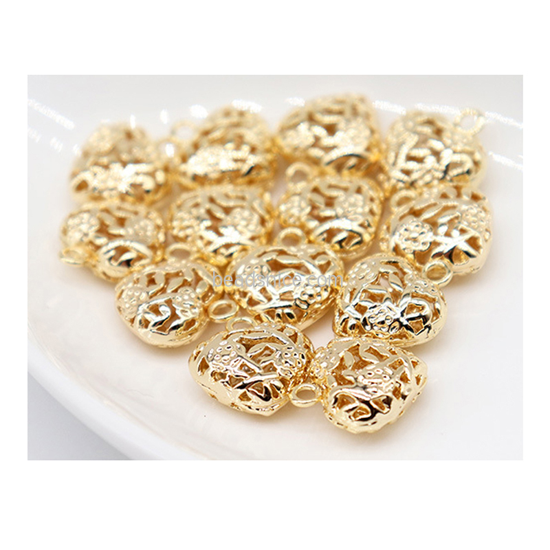 14k gold filled cutout love pendant accessories