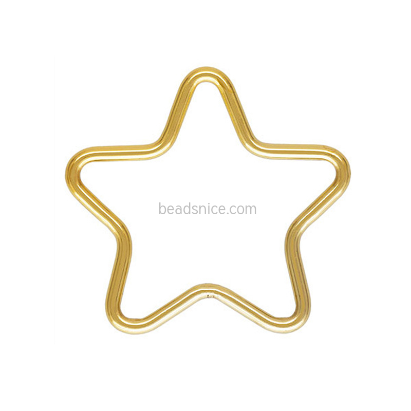 14K Gold Filled Exquisite Star Pendant Necklace Accessories