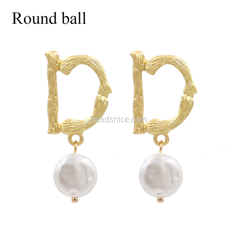 South Korea's hot sale pearl alloy earrings