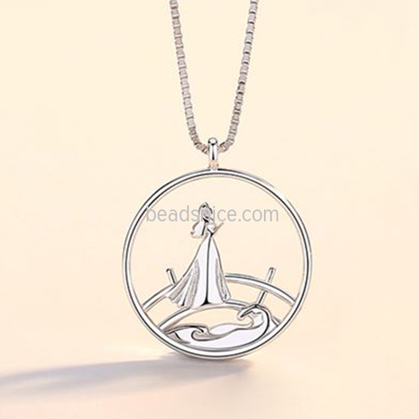 Magpie Bridge Series Couples Sterling Silver Necklace