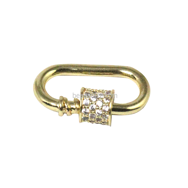 Carabiner Lock Jewelry Brass