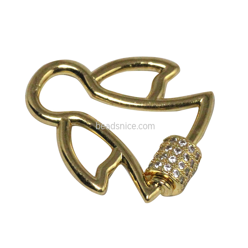 Carabiner Lock Bracelet Pendant Necklace Lock Fine Clasp Jewelry
