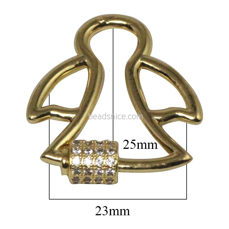 Carabiner Lock Bracelet Pendant Necklace Lock Fine Clasp Jewelry