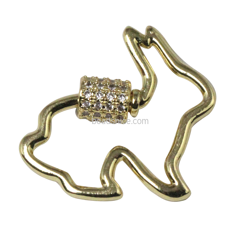 Carabiner Jewelry Clasp Brass
