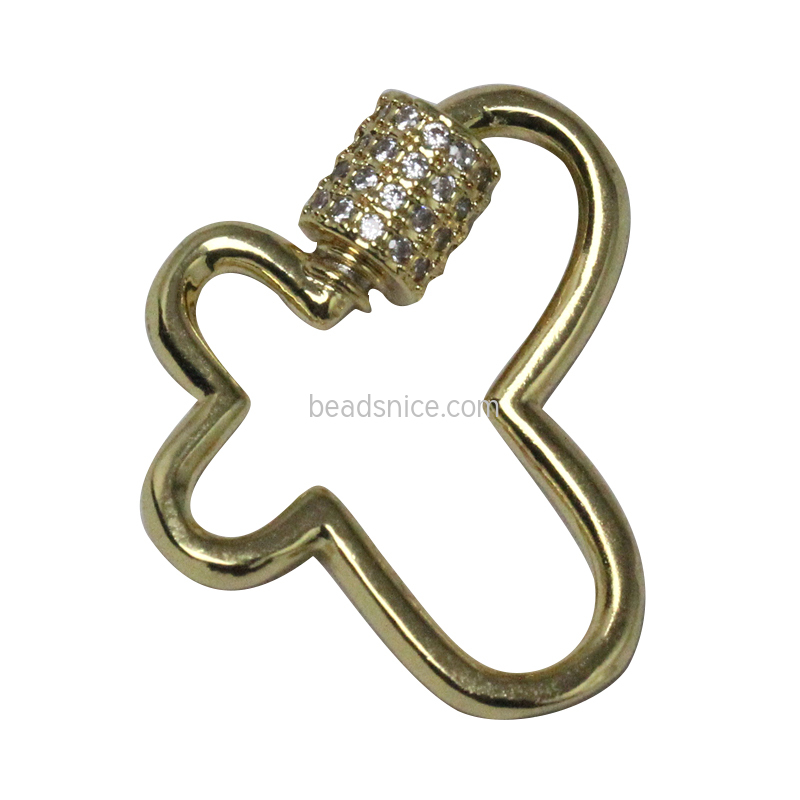 Functional Miniature Locking Carabiner Brass