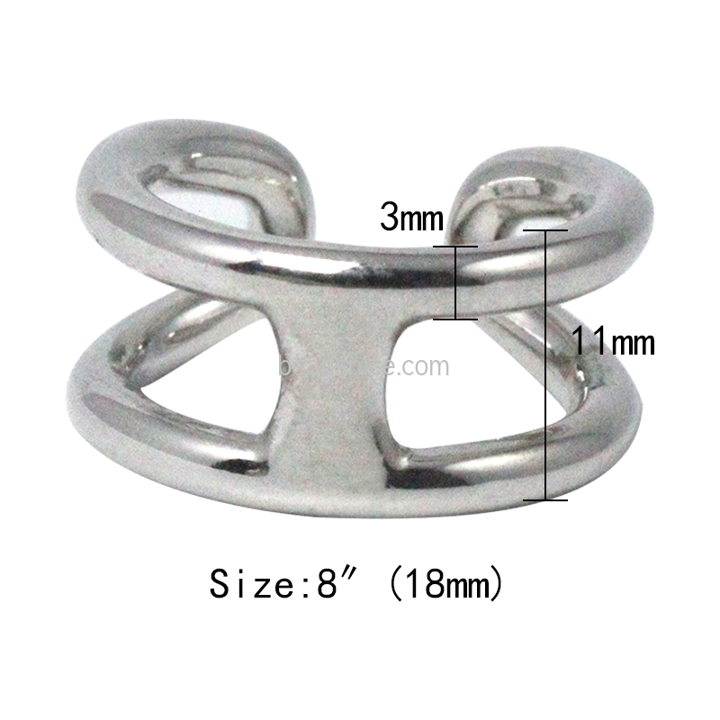 sterling silver split  Adjustable ring