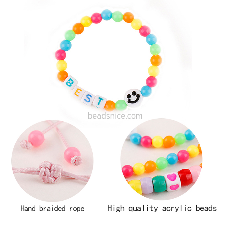 European and American Acrylic Letter Beads Beaded Necklace Bracelet