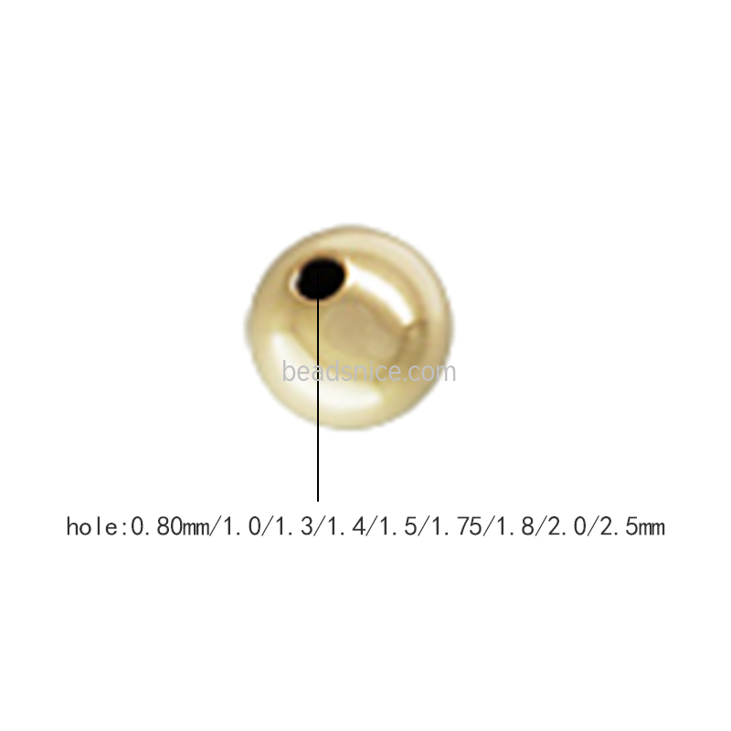 Gold filled Round Smooth Beads