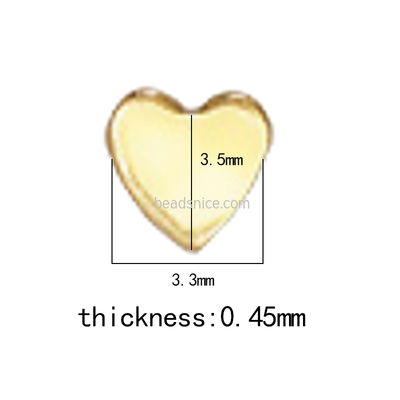 3.3mm x 3.5mm Heart Disc(0.45mm Thick)