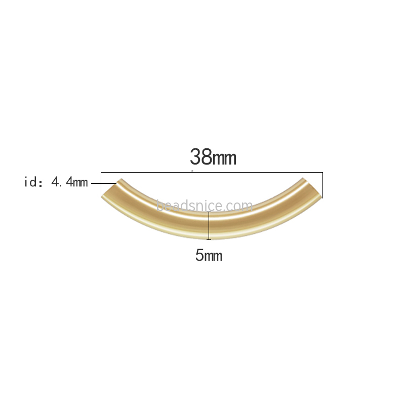 5.0x38.0mm (4.4mm ID) Curved Tube