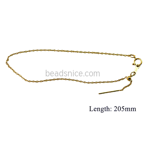 Gold Filled Necklace with Extension Chain