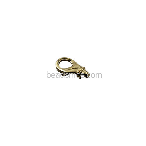 Cast lobster clasp, luxury 14K gold lanyard hook, swivel clasp for key ring, bags and jewelry making