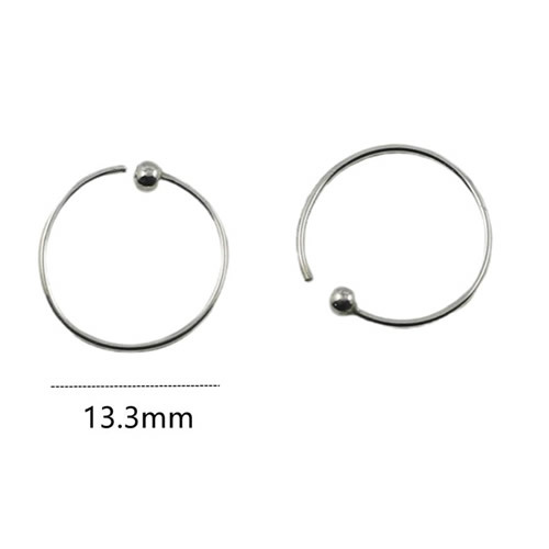 925 sterling silver earring finding 10mm/13.3mm