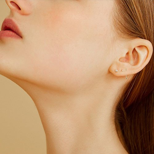 Hypoallergenic Earring Post Component 14K Gold Earring Setting