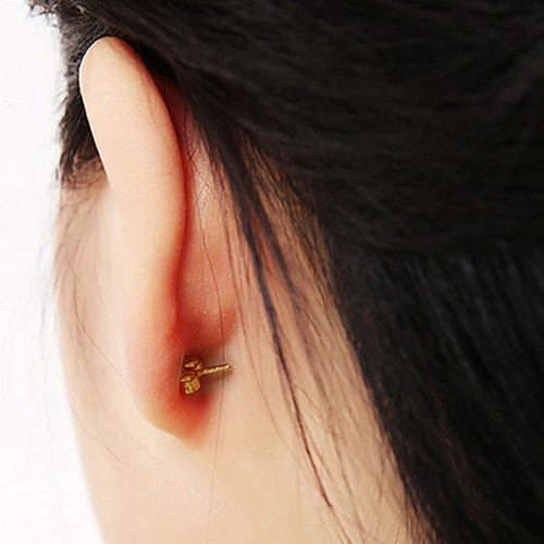 Premium earring back 14K gold stud earrings ear locking