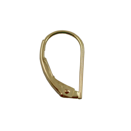 Plain leverback earring 14k gold findings Jewelry making accessory