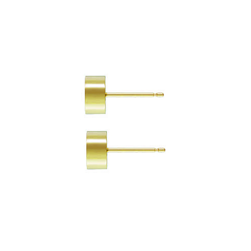 Bezel tube earrings 14k gold earrings component