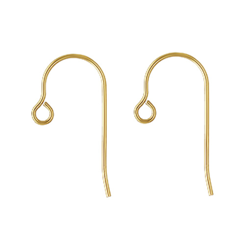 14k gold micro ear wire earring hook wire