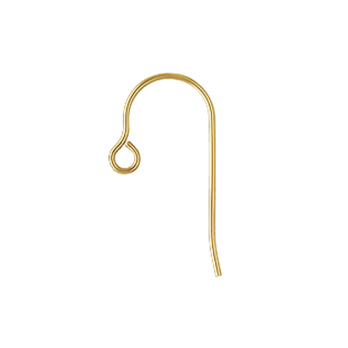 14k gold micro ear wire earring hook wire