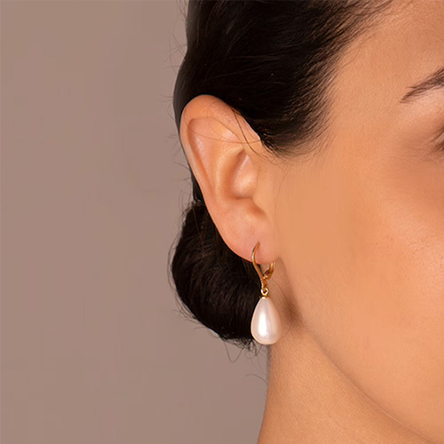 Plain leverback unfinished rivet 14k gold earring findings Jewelry making accessory