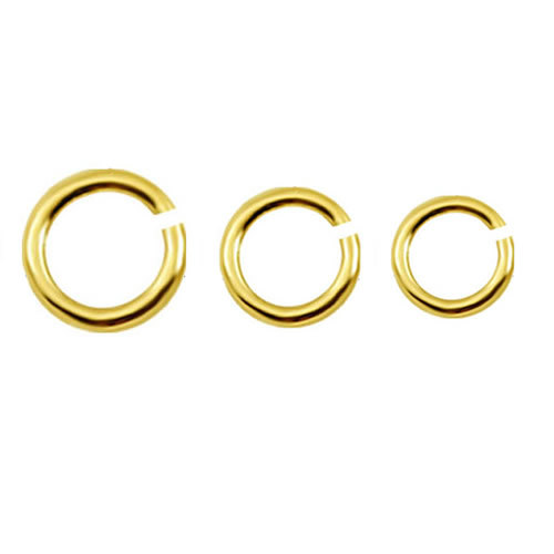 16-20.5 gauge 14k gold open jump ring jewelry making supplies