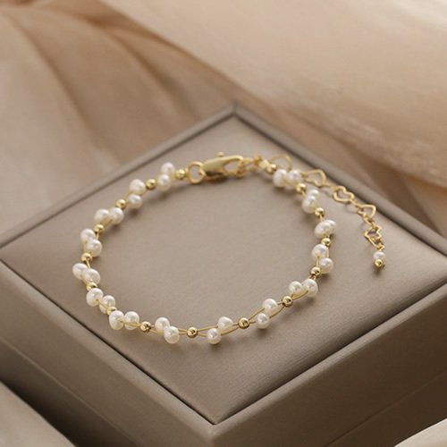 14K gold round smooth beads luxury jewelry making kits