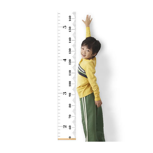 Baby Growth Chart Handing Ruler Wall Decor for Kids, Canvas Removable Growth Height Chart 79