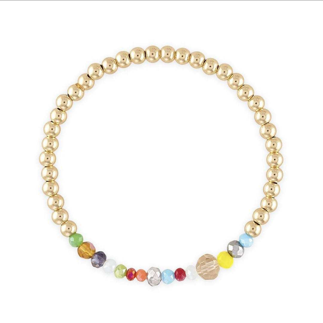 gold filled beads bracelet
