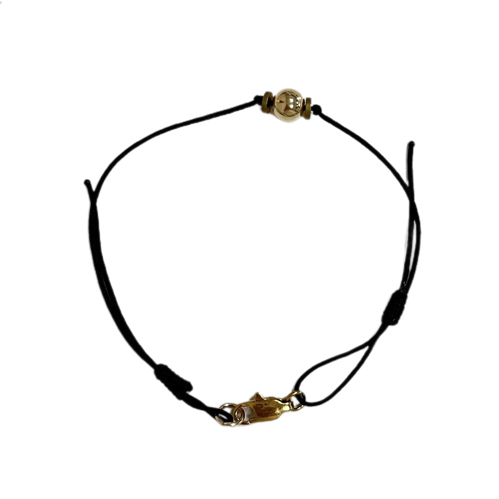 Black rope bracelet beads bracelet rope