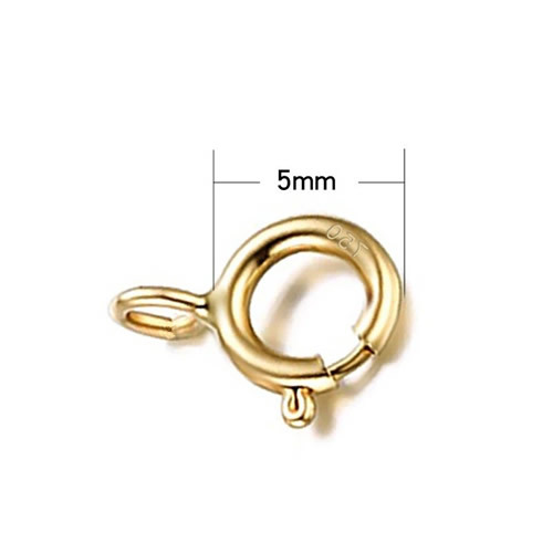 Figure 8 spring ring 18k gold（AU750） chain necklace connector