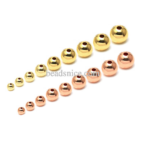 14K Gold filled Round beads 100pc/bag