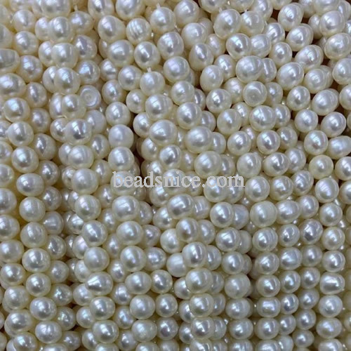 Natural pearl Bead Jewelry 4-5mm