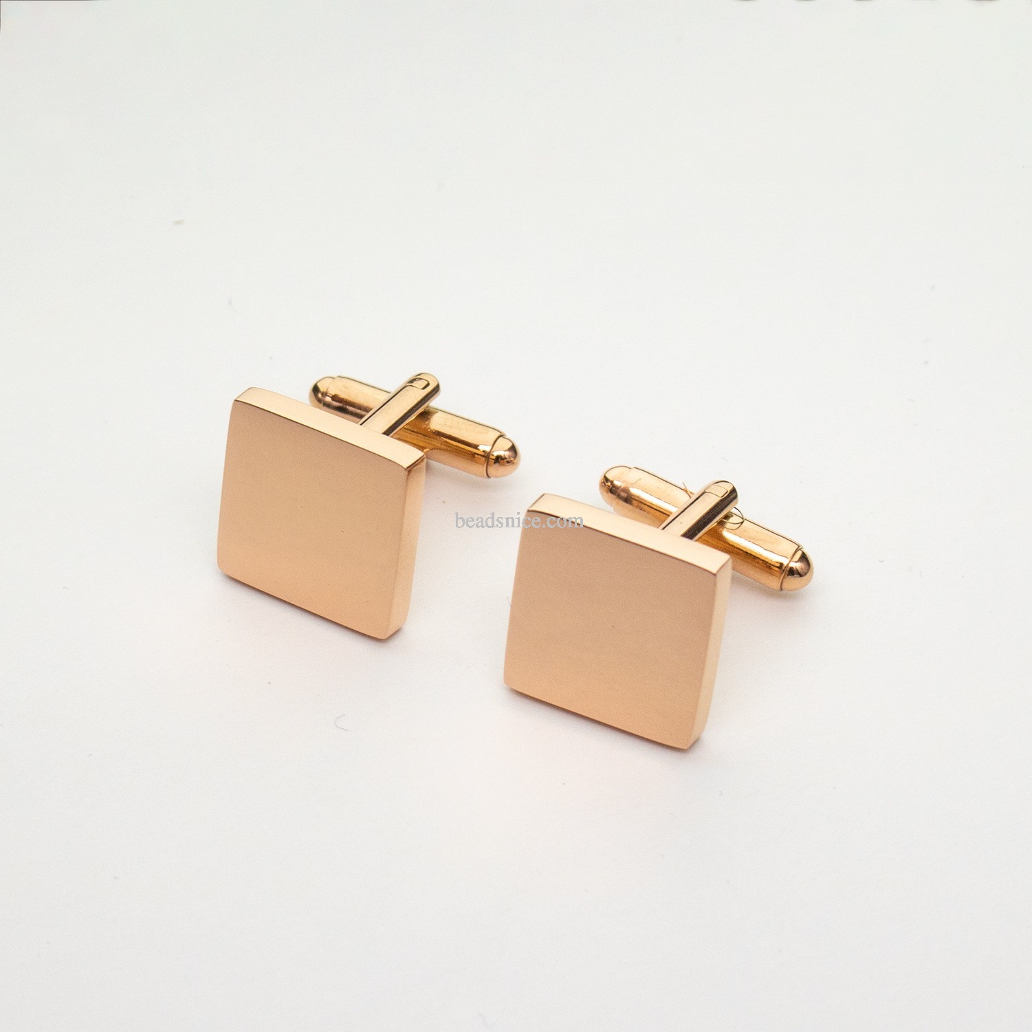 Stainless Steel Cufflink Square Blank