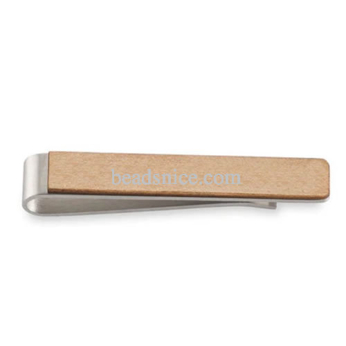 Tie bar clip wedding collection accessory brushed silver tone matte finish and steel original color for your choose