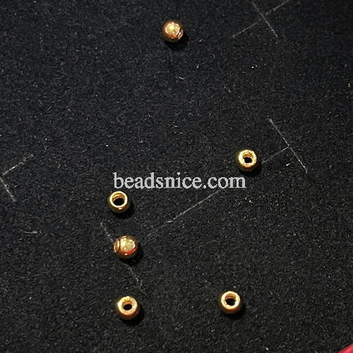 999 Gold Smooth Spacer Beads