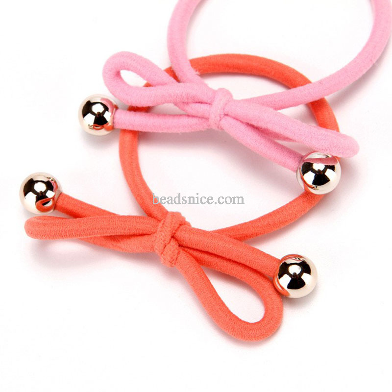 High-stretch knotted scrunchies, candy-colored leather bands