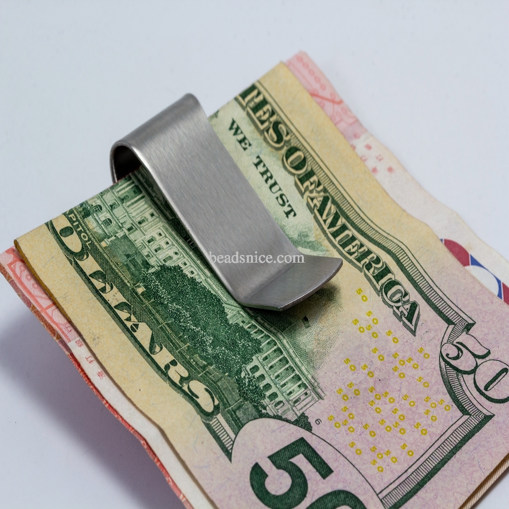 Stainless Steel Money Clip Front Pocket Wallet Minimalist Wallet Slim Wallet Credit Business Card Holder