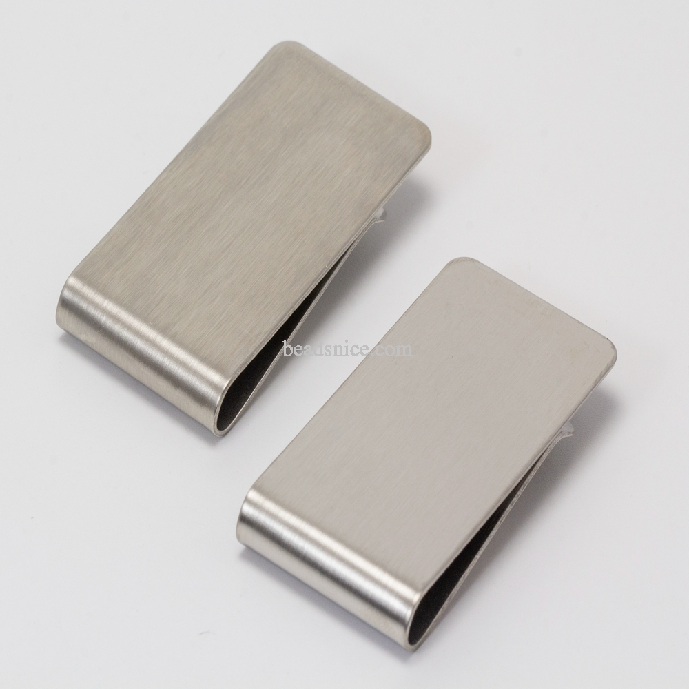 Stainless Steel Money Clip,Credit Card Holder, Minimalist Wallet - Silver