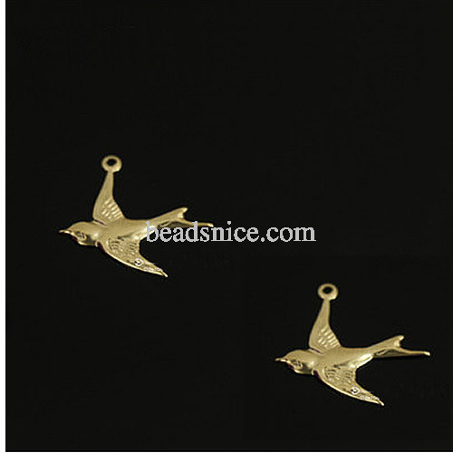 14K Gold Filled Lightweight Flying Sparrow Bird Charm