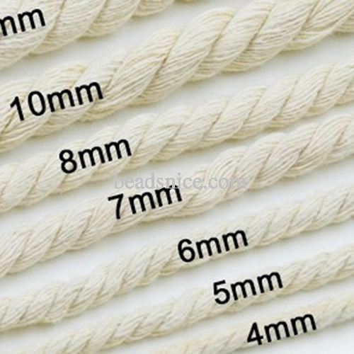 This white cotton three strands of cotton rope