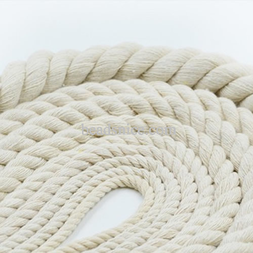 This white cotton three strands of cotton rope