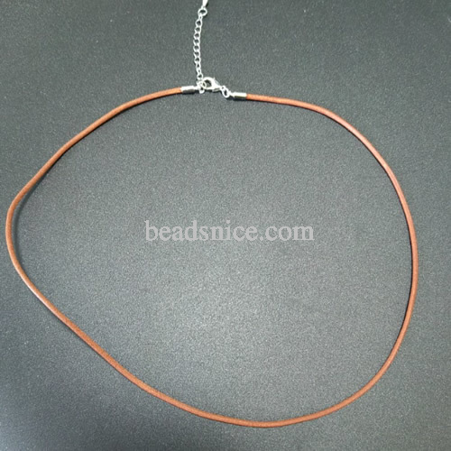 Jewelry Making Necklace Cord with Stainless Steel end caps