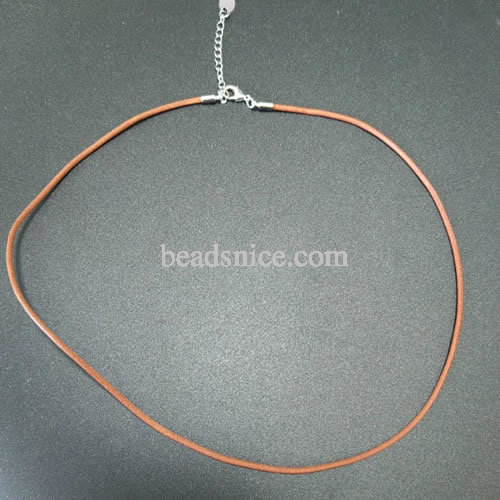 Jewelry Making Necklace Cord with Stainless Steel end caps