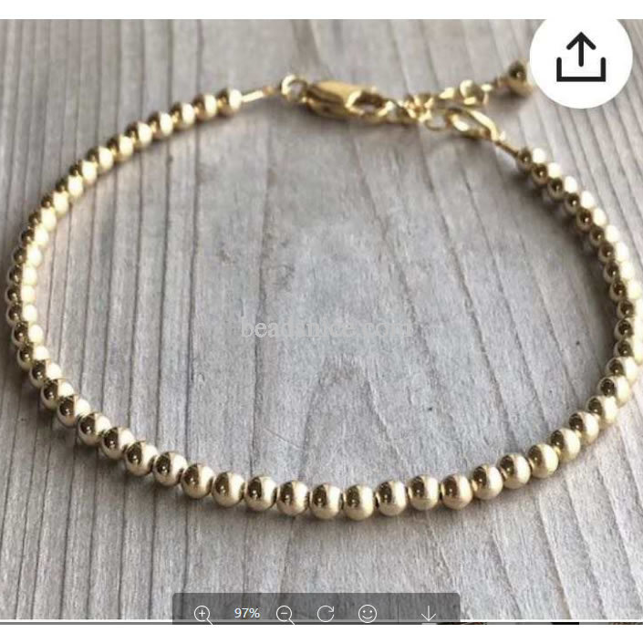 Gold Filled Bracelet 6mm clasp extension with a tag