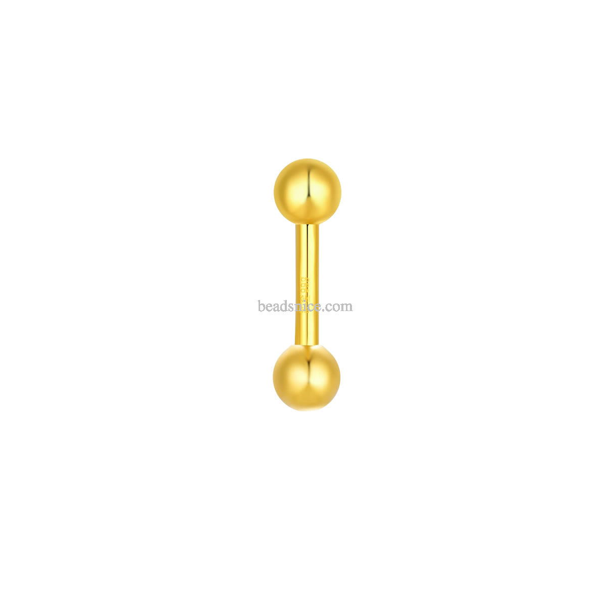 Umbilical Nail Pure Gold 999 Navel Nail Customized Hypoallergenic Umbilical Ring Puncture 18K Gold Flashing Diamond