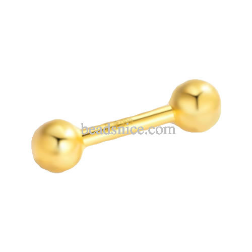 Umbilical Nail Pure Gold 999 Navel Nail Customized Hypoallergenic Umbilical Ring Puncture 18K Gold Flashing Diamond