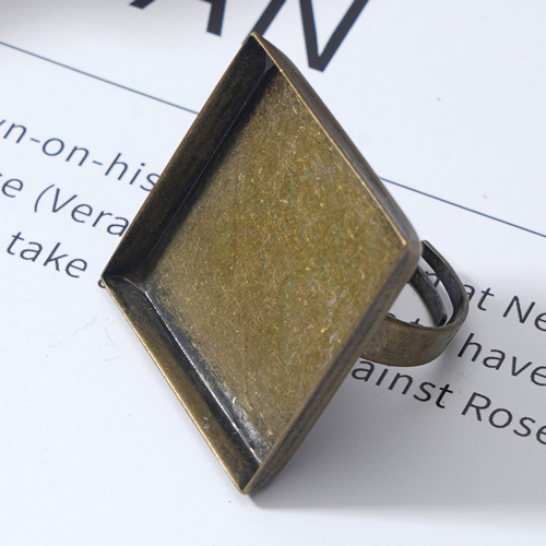Brass Bezel Ring Settings,size:8 ,lead-safe,nickel-free
